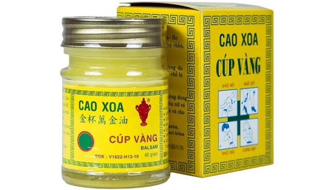 Cao Xoa Cúp Vàng (Dầu xoa, Dầu cù là) Diện Chẩn