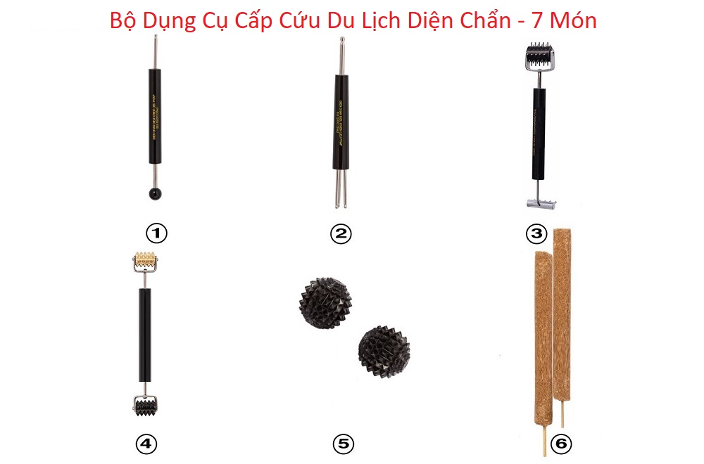 Bộ Dụng Cụ Cấp Cứu Du Lịch Diện Chẩn - 7 Món