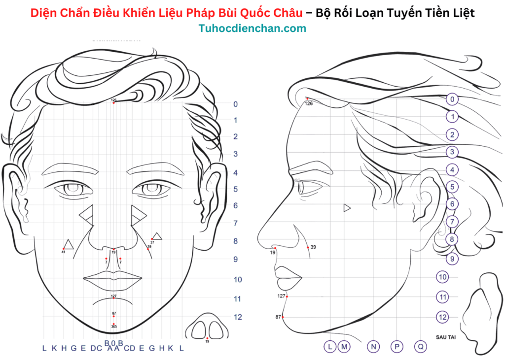 Bộ huyệt Diện Chẩn Rối Loạn Tuyến Tiền Liệt - Bùi Quốc Châu