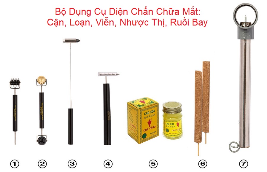 Bộ Dụng Cụ Diện Chẩn Chữa Mắt Cận Thị, Loạn, Viễn, Nhược Thị, Ruồi Bay