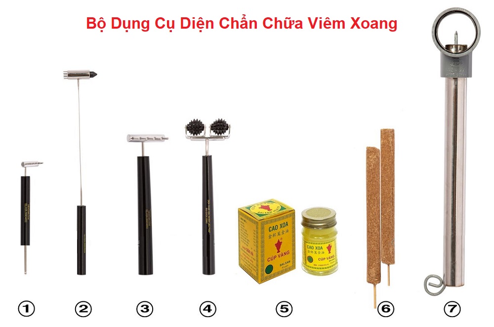 Bộ Dụng Cụ Diện Chẩn Chữa Viêm Xoang - 7 Món