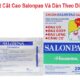 Tại sao lại là dán cao salonpas